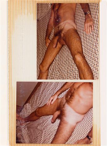 (HOMOEROTICA) An album of approximately 115 photographs of rent boys posing and performing for an amateur photographer.